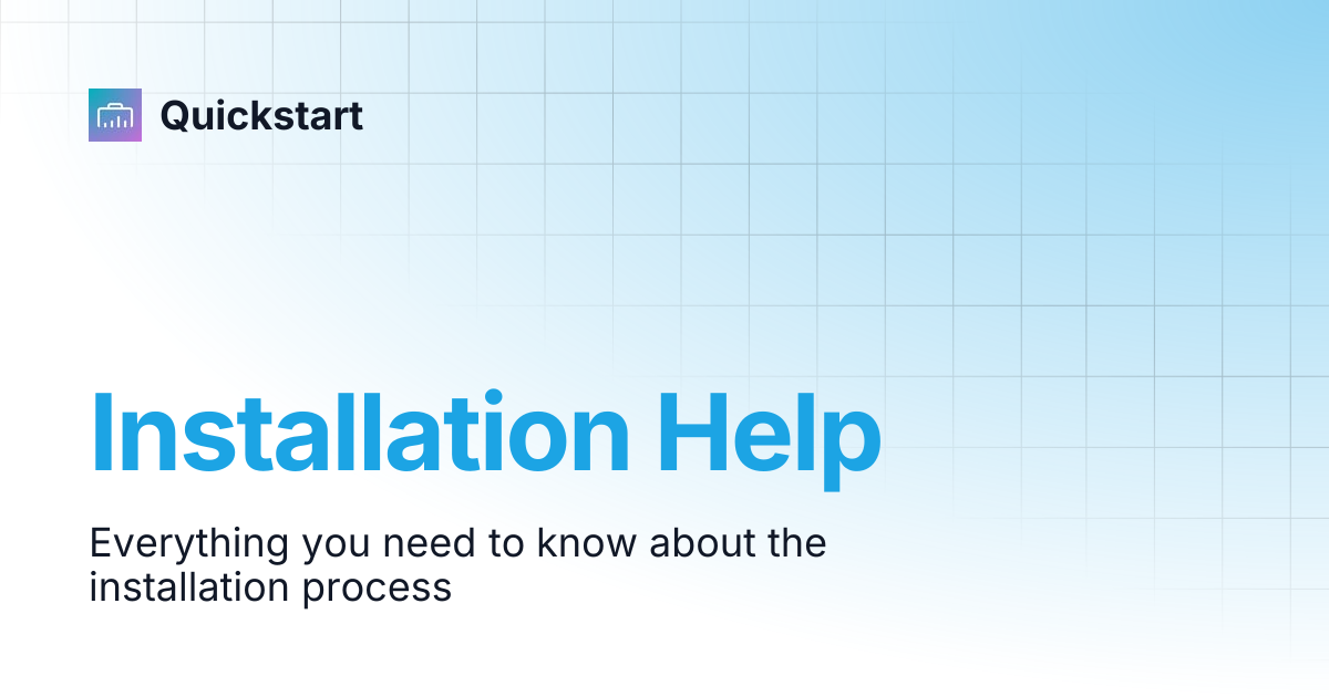 Installation Help | TWISTED TOOLS | Quickstart