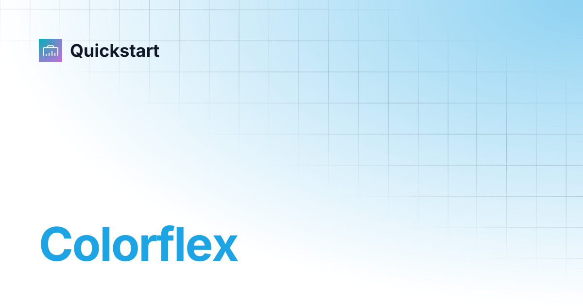 Colorflex | TWISTED TOOLS | Quickstart