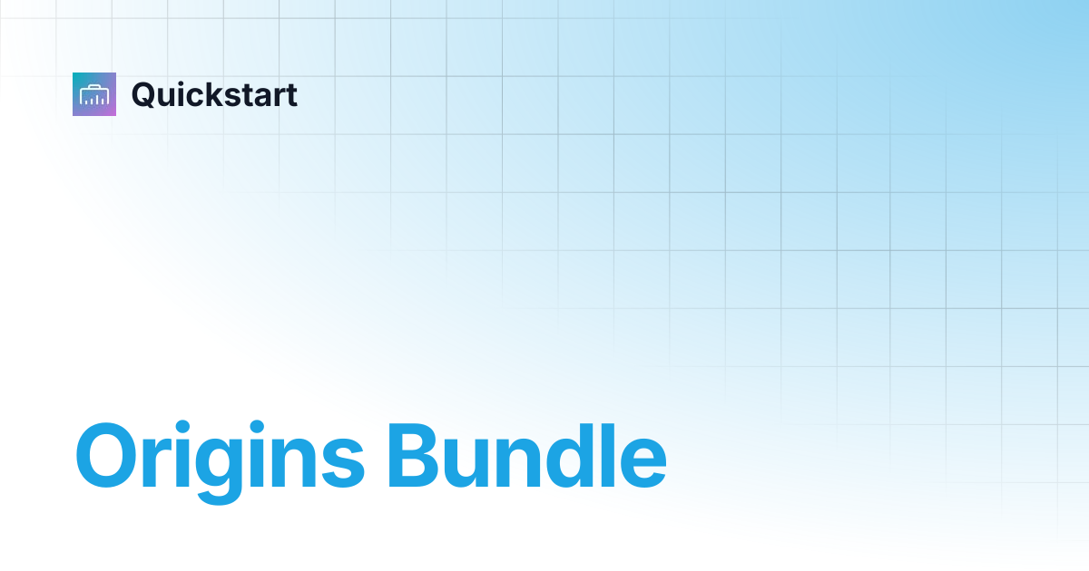 Origins Bundle | TWISTED TOOLS | Quickstart