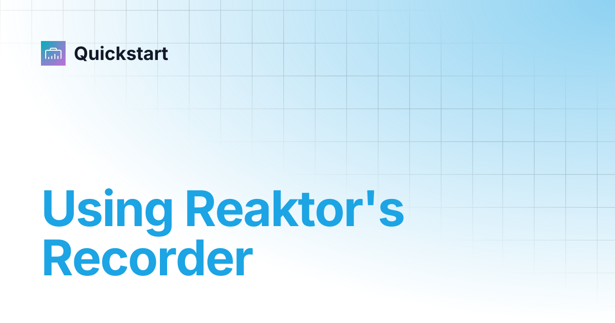 Using Reaktor's Recorder | TWISTED TOOLS | Quickstart
