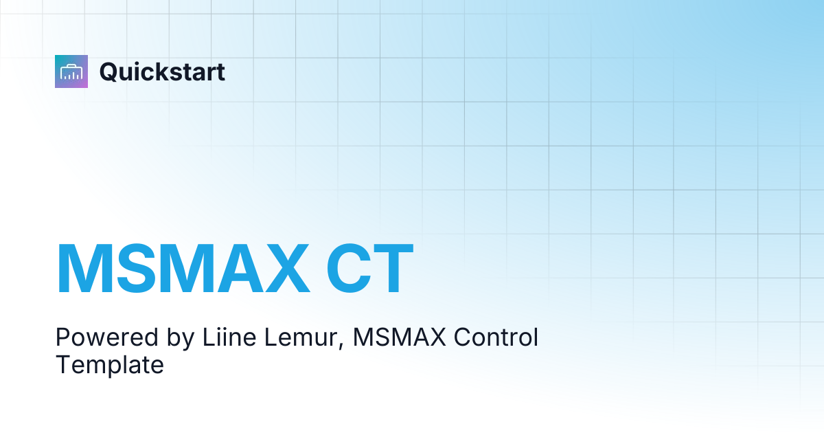 MSMAX CT | TWISTED TOOLS | Quickstart